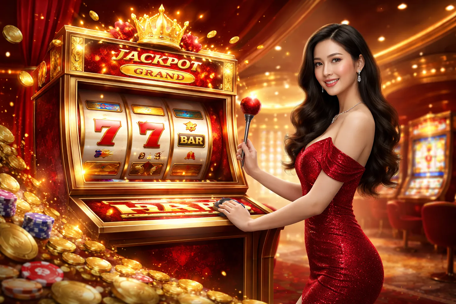 Hình ảnh chính của trò chơi slot và nổ hũ tại Full88